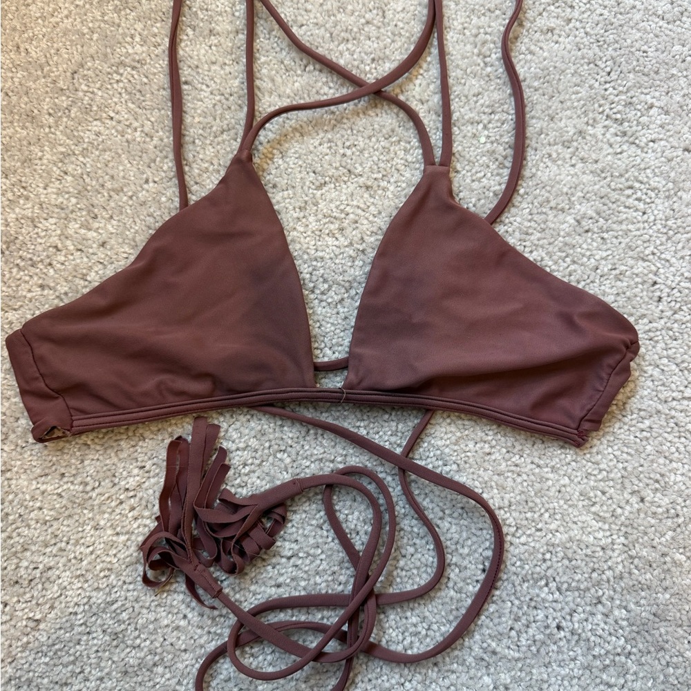 Acacia Swimwear Okinawa top in Merlot